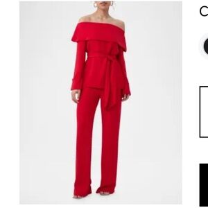 Trina Turk High Rise Wide Leg Pant (no pockets)